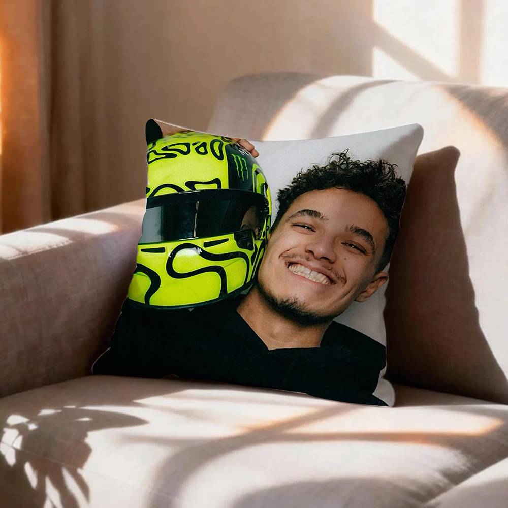 racing regulations LLando Norris Rectangle Pillow Case Pattern Printed Pillowcase For Living Room Sofa Cushion Cover