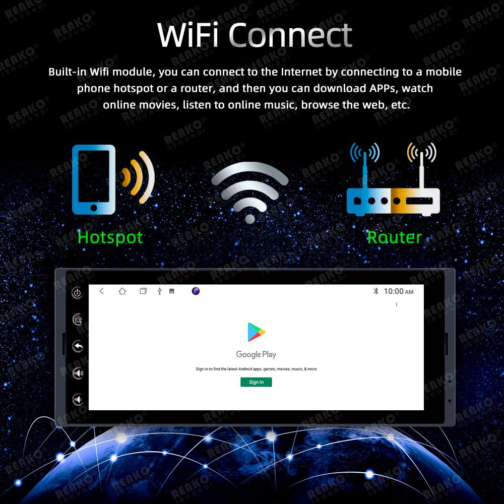 Reakosound 1 Din 6,9palcový Andriod 12 Multimediální přehrávač do auta GPS Navigace BT Wifi USB FM MirrorLink HD autorádio Stereo