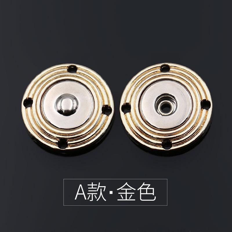 Hidden Button Female Button Baby Clothes Large Mother Button Cashmere Coat Snap Button Invisible Round Metal Button