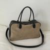 Faux Suede Solid Color High Quality Fashionable Versatile Handbag 2025 Women's Product Hot Selling Large Capacity Shoulder Bag