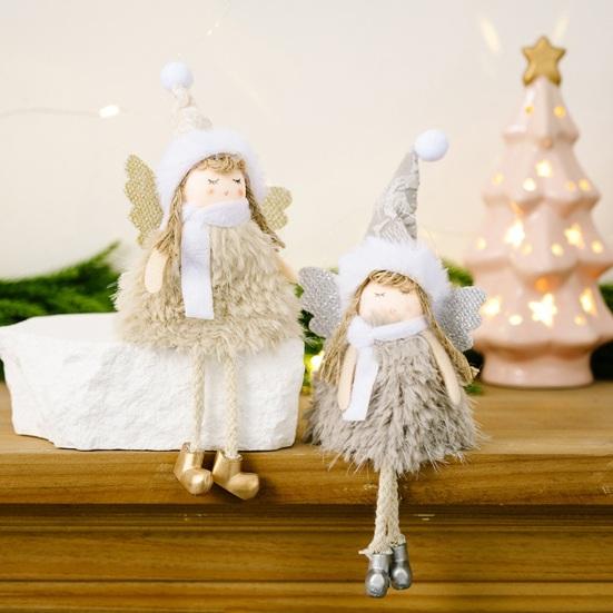 Yousheng Christmas Angel Doll Decoration Plush Angel Christmas Tree Hanging Ornaments for Christmas Party New Year Wedding Valentine's Day Decoration