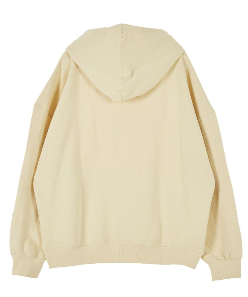 LUSIDA Droma Oversized Drop Shoulder Hoodie_Butter