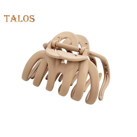 

Большая заколка для волос в форме осьминога с противоскользящими зубцами, женская, с прочным захватом, нескользящая задняя головка для душа, аксессуары для волос света кофе