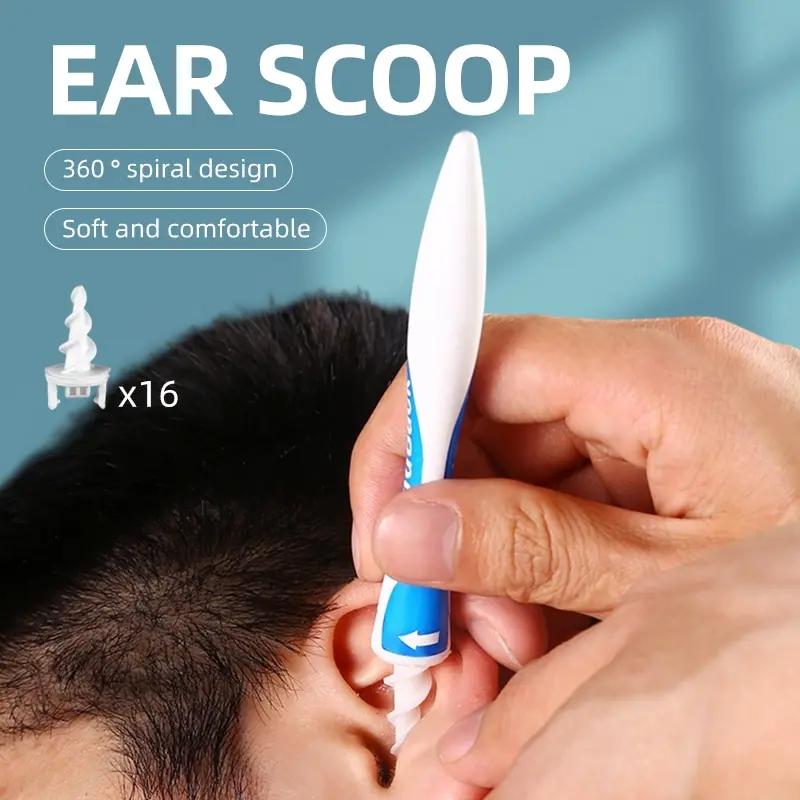 16pcs Silicone Spiral Ear Cleaning Set