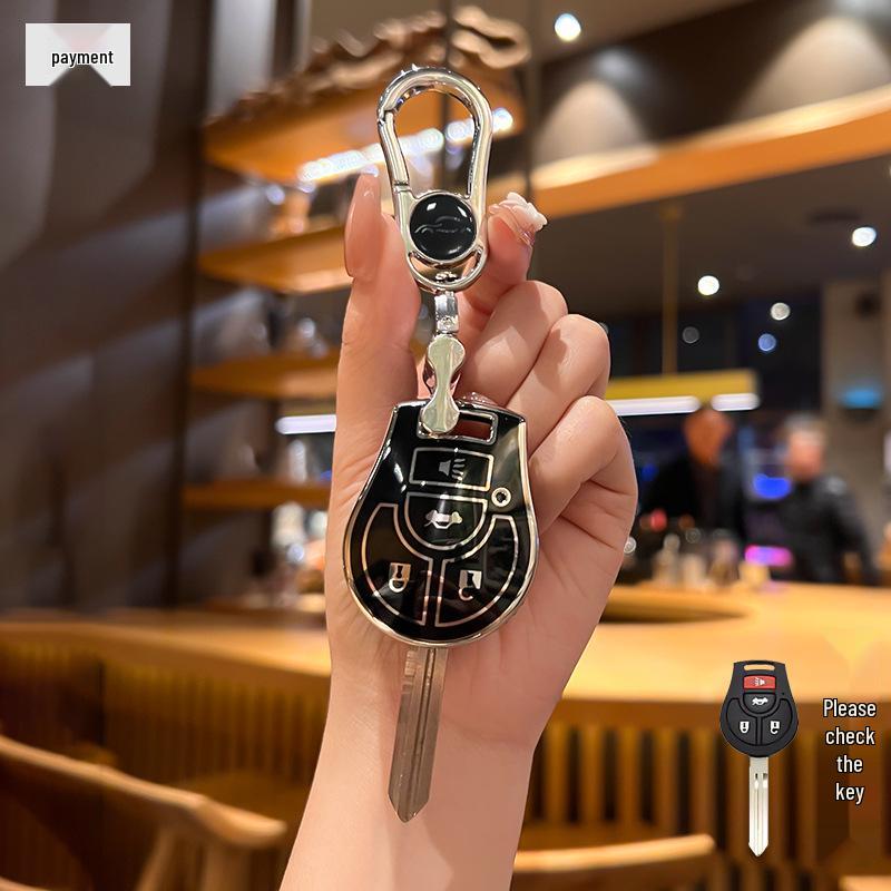 Key Case with Buckle for Nissan Sylphy, Tiida, Sunny, and March Models