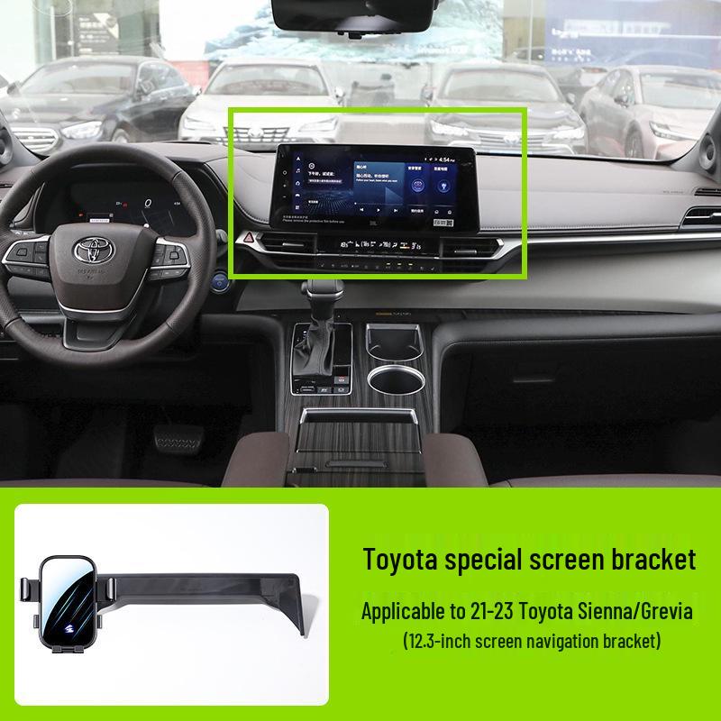 Toyota Auto-Bildschirm Handyhalter - Horizontale Stumme Spiegel-Navigationshalterung