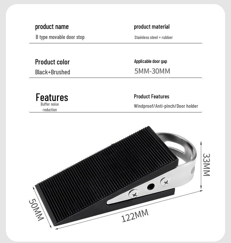 Portable Anti-Theft Door Stopper: Girls’ Home Door Blocker & Alarm