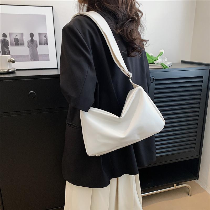 Trendy Chic Street Style Tote Bag Stylish Shoulder Bag Pu Leather For Women