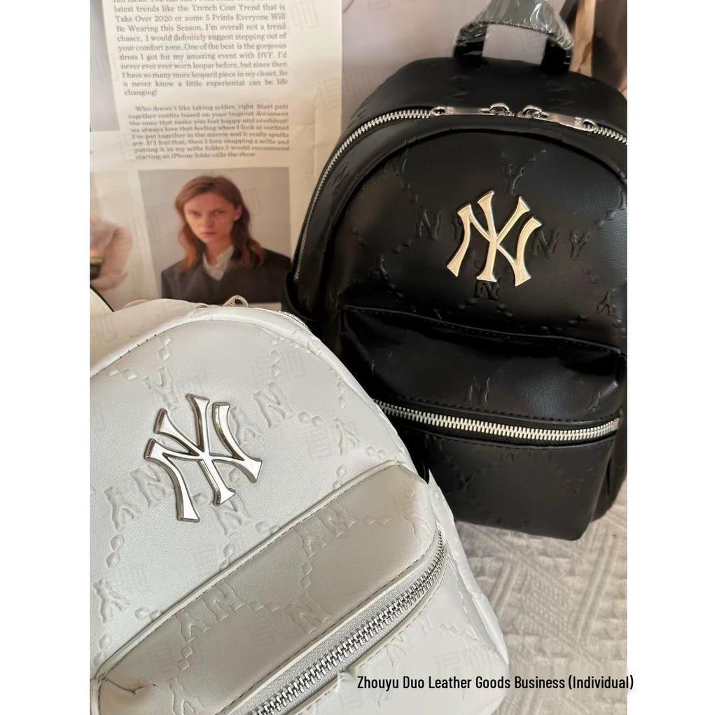 Koreanischer MLB Diamant Argyle NY Geprägter Damen Vielseitiger Trendiger Crossbody Rucksack
