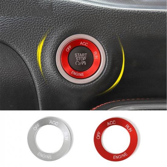 Aluminum Start Stop Ignition Button Cover Trim For Dodge Challenger 2015-2019