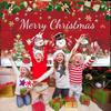 Christmas Background Banner Party Decoration  Winter Snowman Christmas Background  Merry Christmas Snowflake Decoration