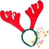 New 1 Pcs Red Christmas Headband For Kids Christmas Deer Party Xmas Hair Band Clasp Headwear New Festival Decoration Gift