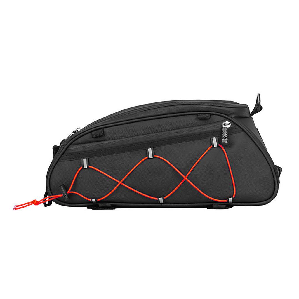 10L Bike Trunk Panniers Saddle Seat Bag Carriers with Reflectors Waterproof Hard Shells Bike Bag for Bicycles Rear Rack