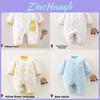 Baby Winter Cotton Romper With Thickened Fabric For Newborns And Infants