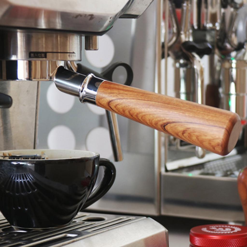 Espressomaschine Siebträgergriff Café-Stil Rosenholz Espresso-Griff Einfache Installation Kaffeemaschinenzubehör
