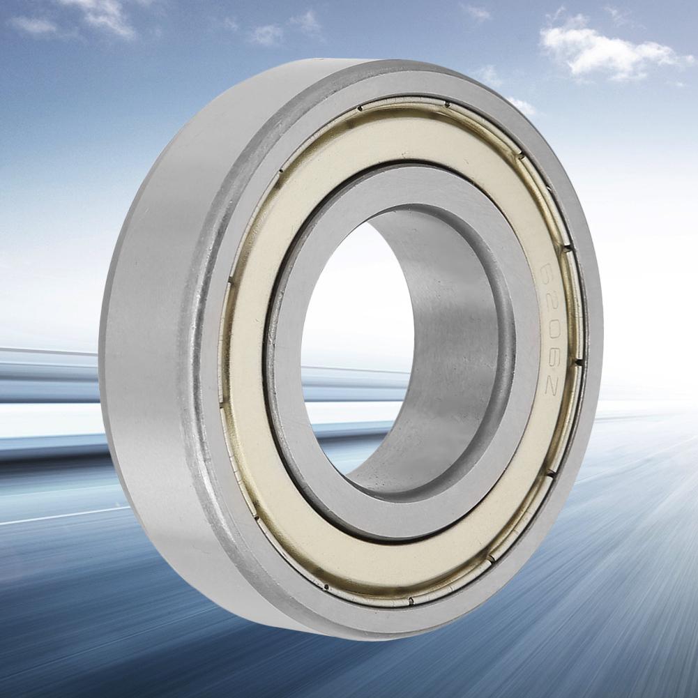 1pcs Metal Double Shielded Deep Groove Ball Bearings 30*62*16mm(6206zz)