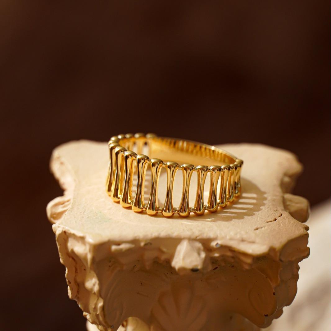 

Red Elk s925 Sterling Silver Versatile Light Luxury Pinky Ring for Women US Size 6