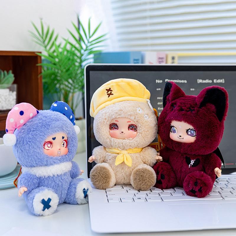 Cute Werewolf Killing Game Vinyl Face Plush Toy Colorful Stuffed Doll Kid Creative Gifts Hang Bag Prophet
