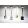 3 Colors I Shape Table Lamp Stepless Dimming LED Eye Protection Bedside Bar Desk Light for Ambiance Silver