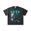 260 GSM Double Yarn 32 Count 100% Cotton Kaiju No 8 V4 Print Unisex Heavy Cotton T Shirt