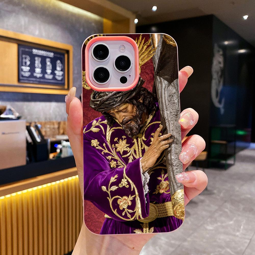 

Semana Santa Jelly Double layer Pink Mobile Phone Case for iPhone 17 16 15 14 13 12 11 Air Pro Max Plus Protective iPhone 12 Pro Max