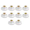1-20PCS E27 Screw Cap Socket White Ceiling Light Lamp Bulb Fixing Base Stand 220V E27 Light Bulb Holder Spiral LED Bulb Base