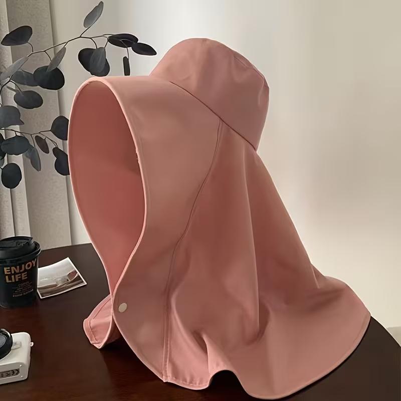 Summer Sun Protection Hat for Women with Large Brim  Uv Protection  Sun Protection Shawl Hat  Outdoor Neck Protection  Face Coverin