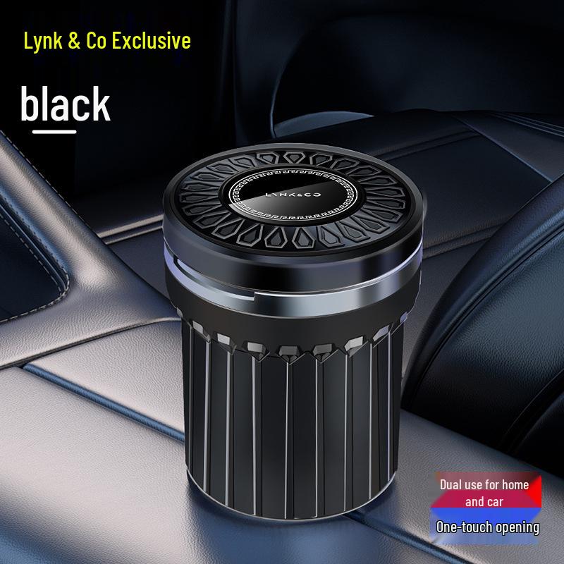 Lynk & Co Car Ashtray with Lights: Compatible with Models 01/02/03/05/06/09, Ideal for Interior Decor.