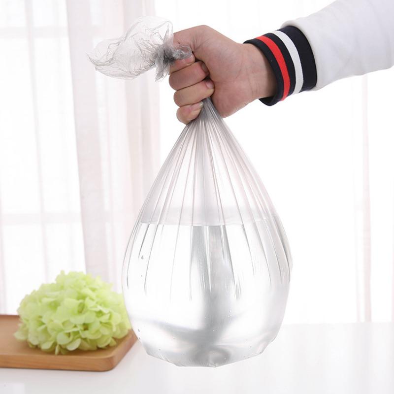6 Rolls of 120 Thickened Plain Garbage Bags Large Kitchen and Bathroom Household Plastic Bags