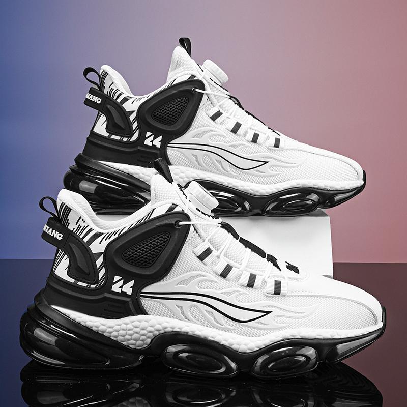 Новые баскетбольные кроссовки мужские спортивные амортизирующие удобные повседневные — фото 3