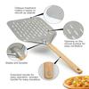 12-inch Square Anodized Aluminum Pizza Peel with Wood Handle Sustainable Baking Tool for Ovens