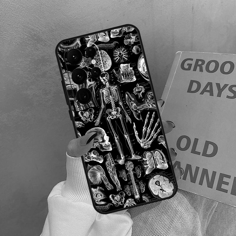 Medical Skeleton Anatomy Case For Samsung Galaxy S25 Ultra S20 S21 S22 S23 S24 Ultra S9 S10 Plus S25 FE Cover Coque