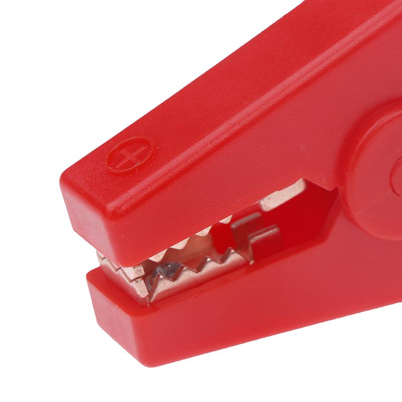 2Pcs 100A Crocodile Alligator Clips Car Battery Chargers Insulated Clamp Plastic Handle Test Alligator Clip For Electric Project