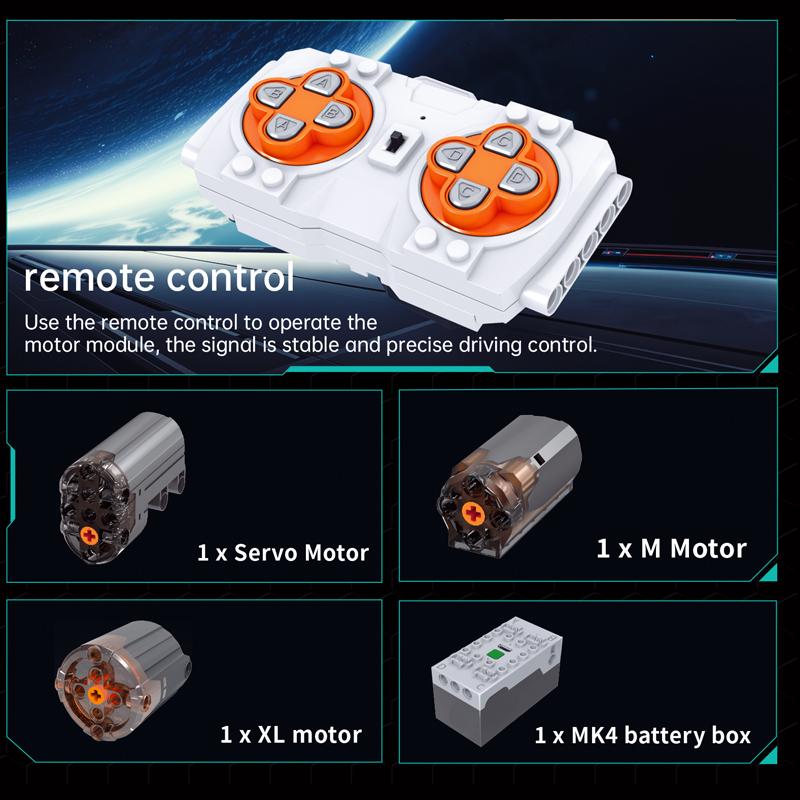 Mould King 13201 Technical Car Toys RC American Truck Building Block Motorized Enginerring Truck Brick Set Kids Christmas Gift