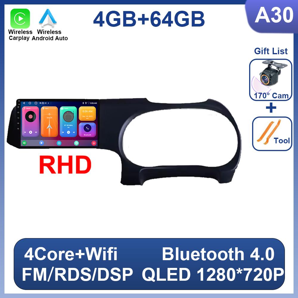 Android 14 Pentru Hyundai i10 2019 2020 2021 Radio Auto Video Stereo DSP Carplay Navigație GPS 4G WIFI 2 Din Fără Player DVD 8 Nuclee