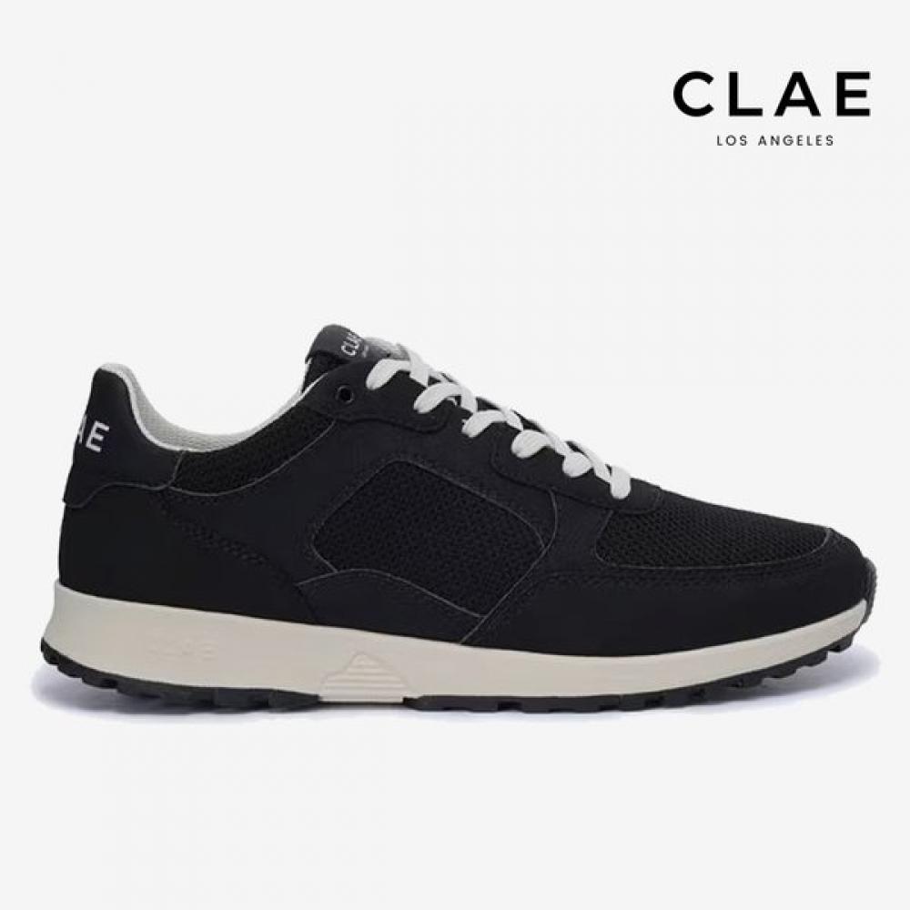 Кроссовки Clae Joshua White Black Leather Sneakers Scem241js00 Blk 250