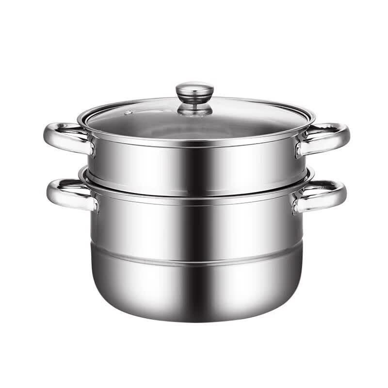 Yi Bo Bo Rui 26cm Double Layer Stainless Steel Steamer