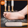 Bamboo Handle Foot File 360° Natural Pumice Stone Exfoliator Professional Pedicure Tool for Callus Removal Dead Skin Foot Scrubb