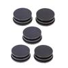 5 Pieces Surfing Surfboard Leash Cup Repair Plug Stainless Steel Bar (Black)