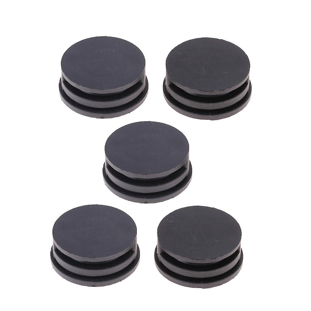 5 Pieces Surfing Surfboard Leash Cup Repair Plug Stainless Steel Bar (Black)