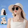 with Shawl Sunshade Bucket Hat Big Bowknot Aiti UV Fishman Hat New Design Bow Sun Hat  Cycling