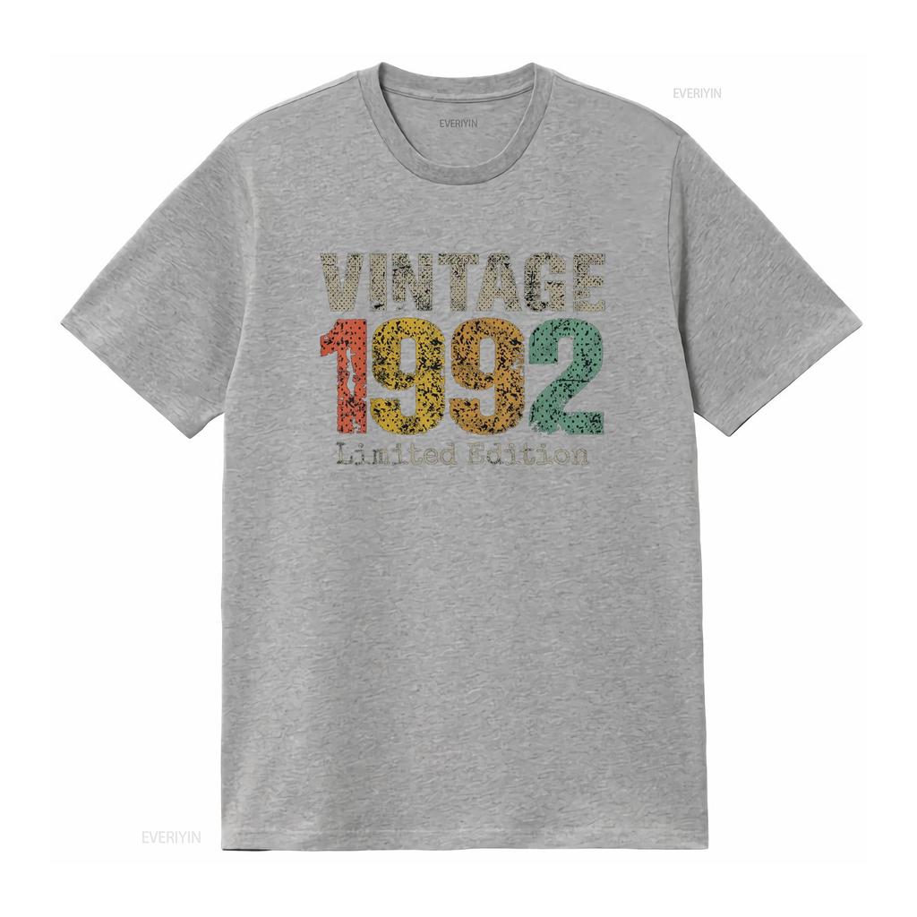32 Year Old S Vintage 1992 Limited Edition 32nd Birthday T Shirt Vintage Washed Designer Clothes Casual Comfortable Unisex