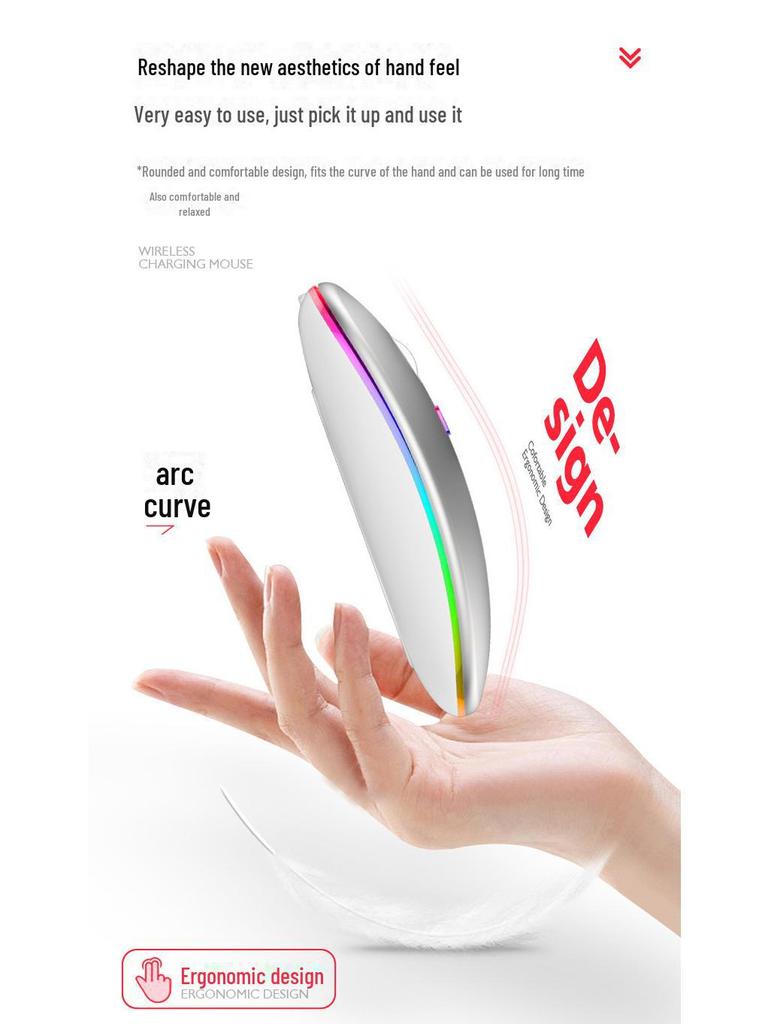 Ultra-Thin Mini Wireless Mouse for Mobile, Tablet, Laptop, and Computer