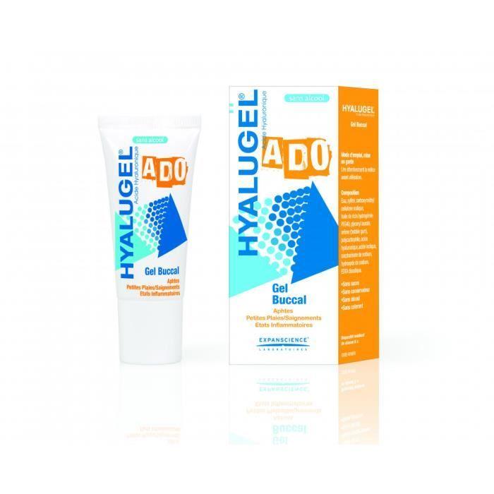 Gel Buccal - Hyalugel - Ado - 20ml - Sans Alcool - Goût Chewing-gum