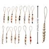10Pcs Wooden Beads Ornament Wood Beaded Christmas Tree Decoration For Wall Window Staircase Holiday Party Decoration