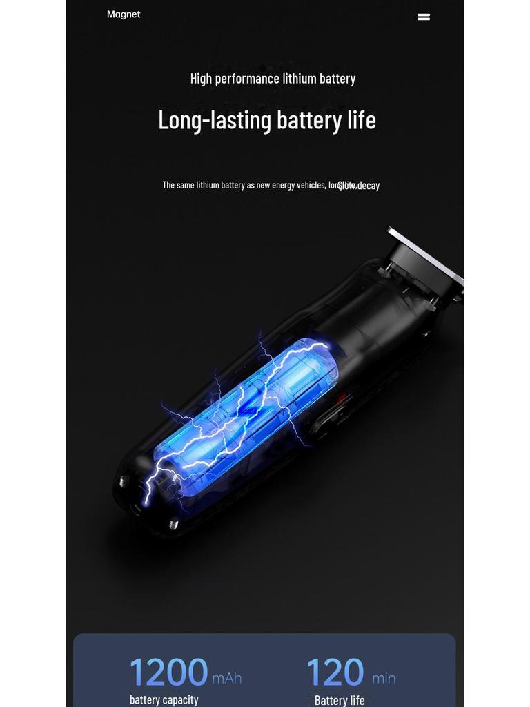 Rechargeable Electric Hair Clipper: DIY Haircut Tool for Men