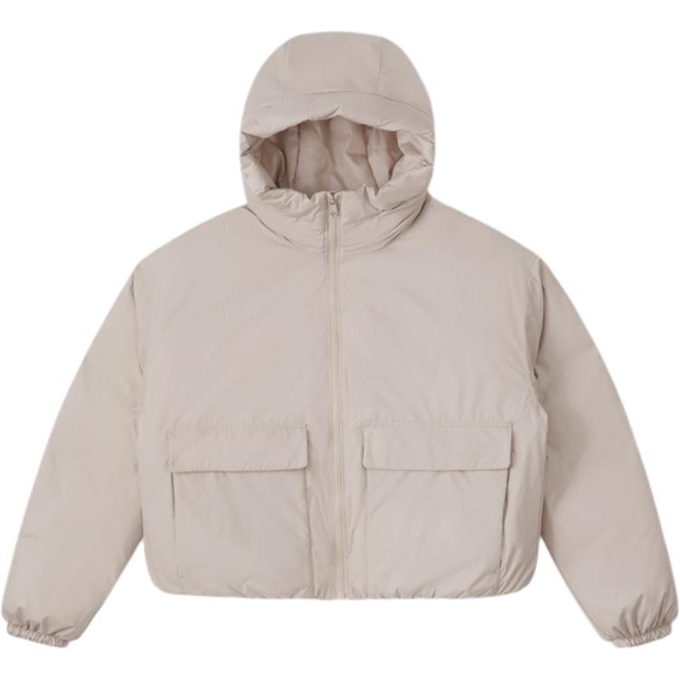 New Converse Puffer Jacket Women's Khaki 10026803-A02