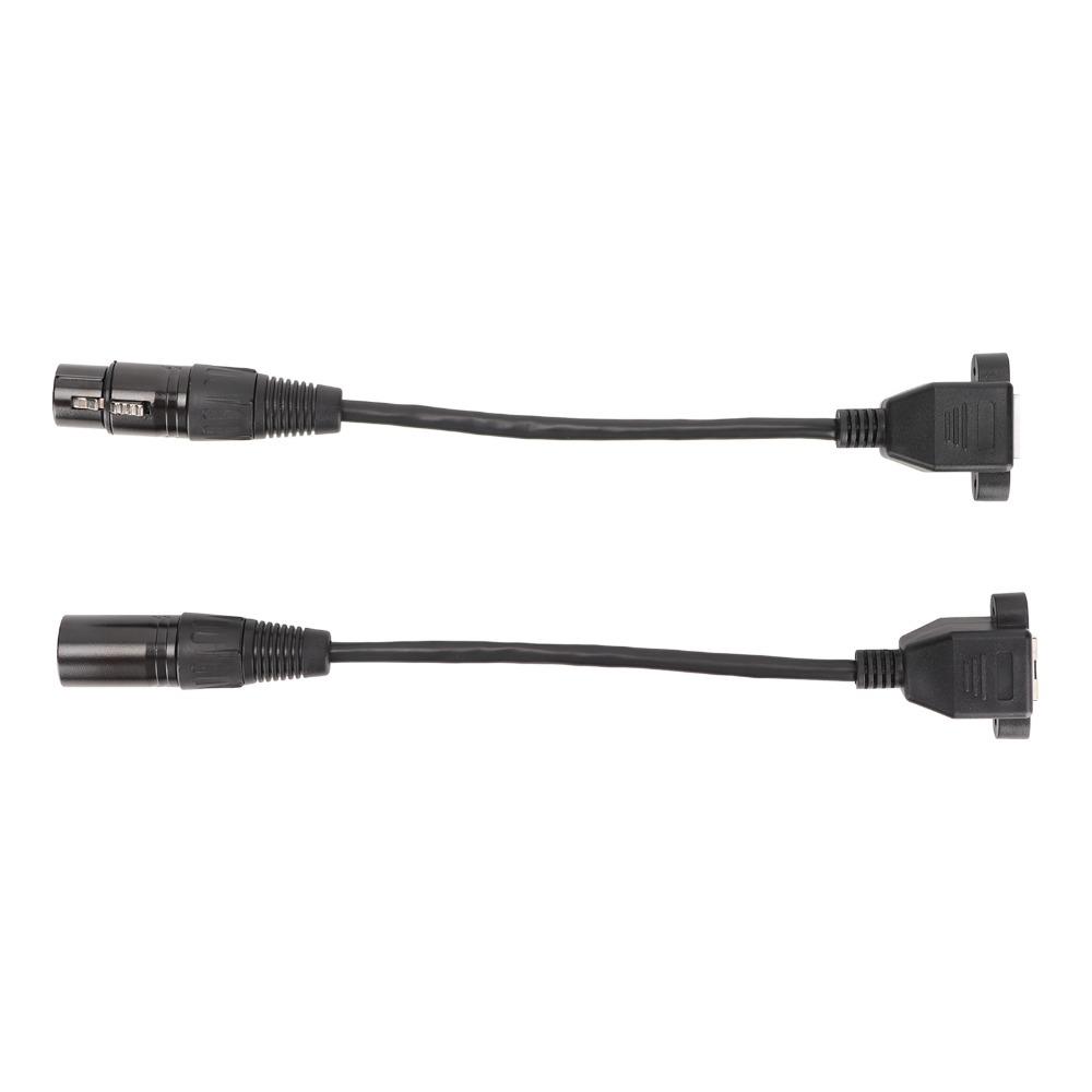 2PCS 3pin XLR3 to RJ45 Female Cable Plug and Play XLR Network Cord for LED Strip Recording Studio