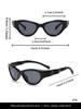 Nuovi Occhiali da Sole Pieghevoli Occhiali da Sole Protezione UV Occhiali da Sole alla Moda Occhio di Gatto da Esterno Parasole Occhiali da Sole da Donna Occhiali da Sole da Uomo