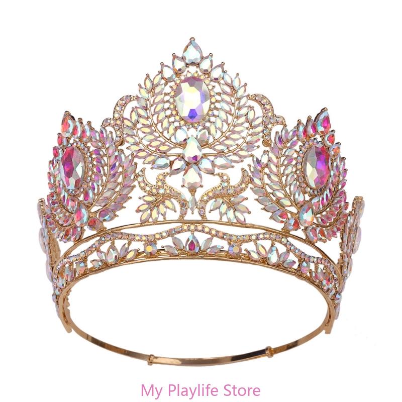 Elegant Crystal Crowns Comb for Women Princess Tiaras for Special Event